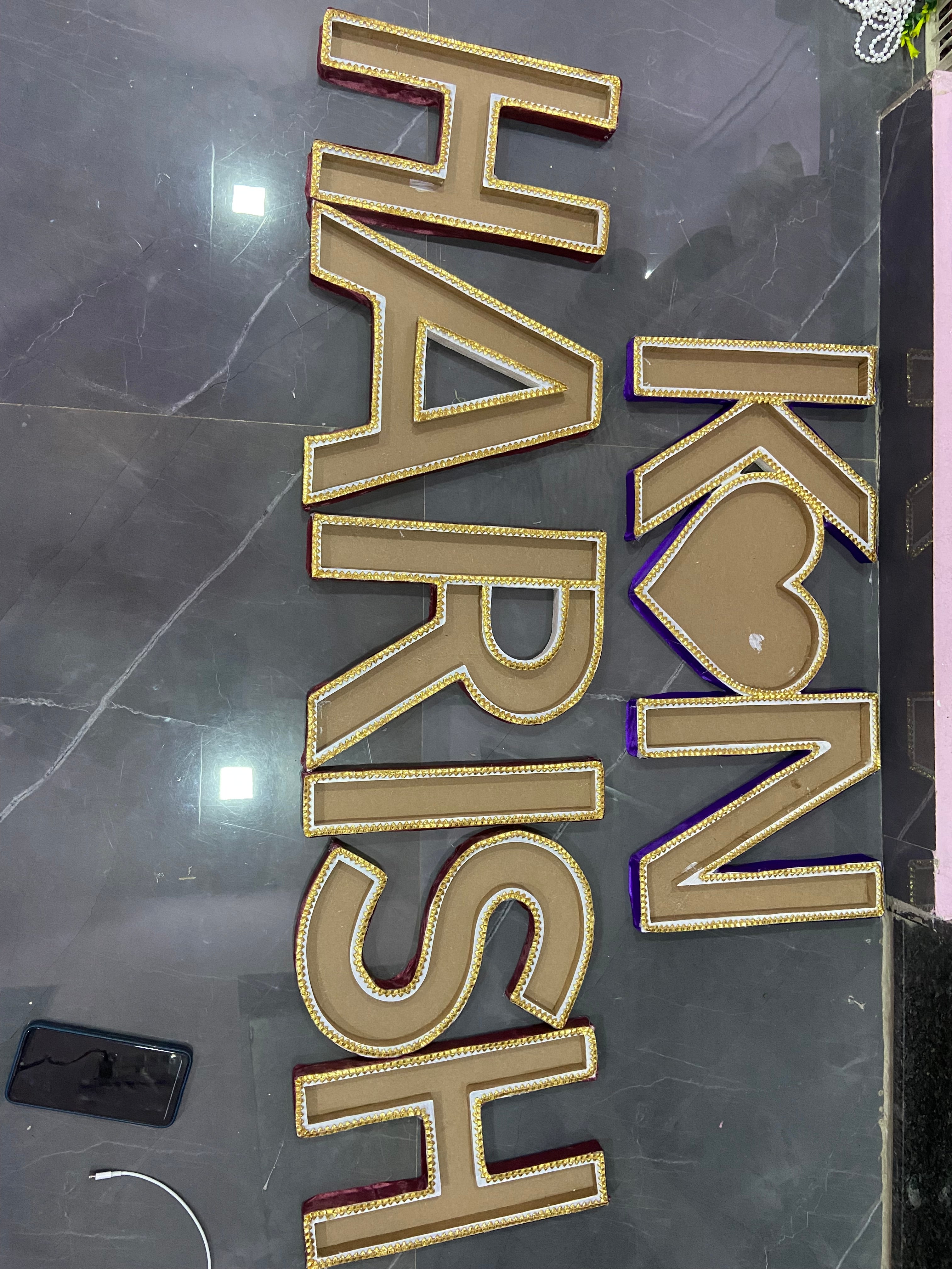 Monogram Raw letters