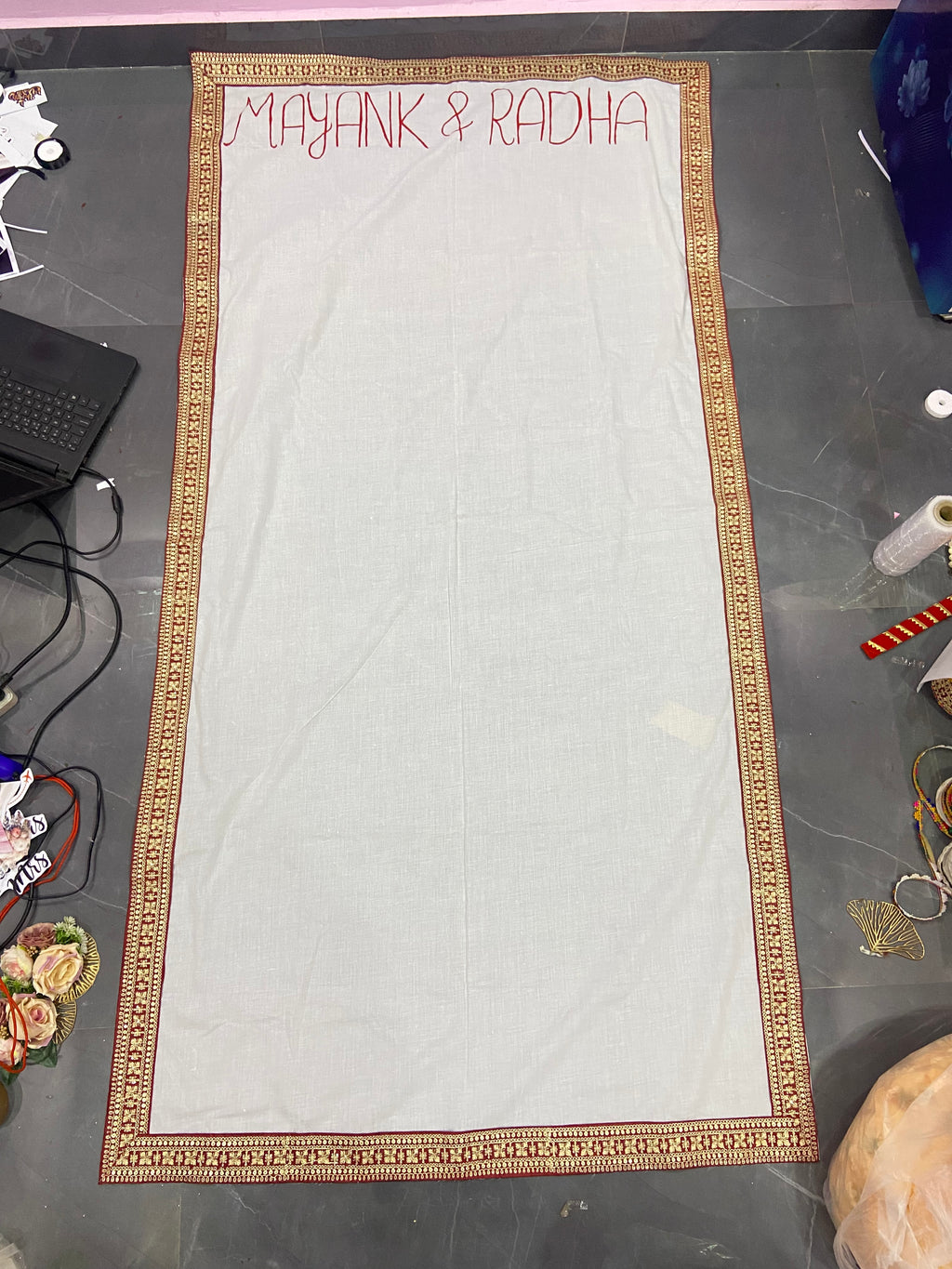 Foot print for bride welcome