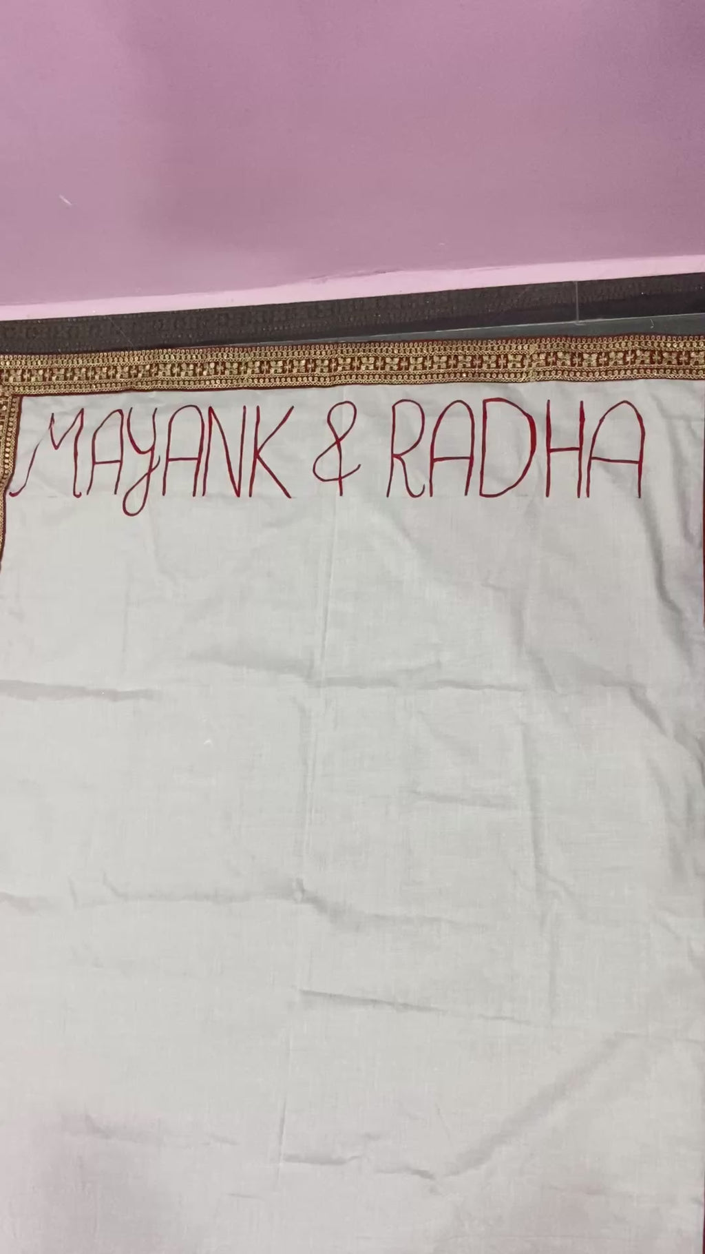 Foot print for bride welcome